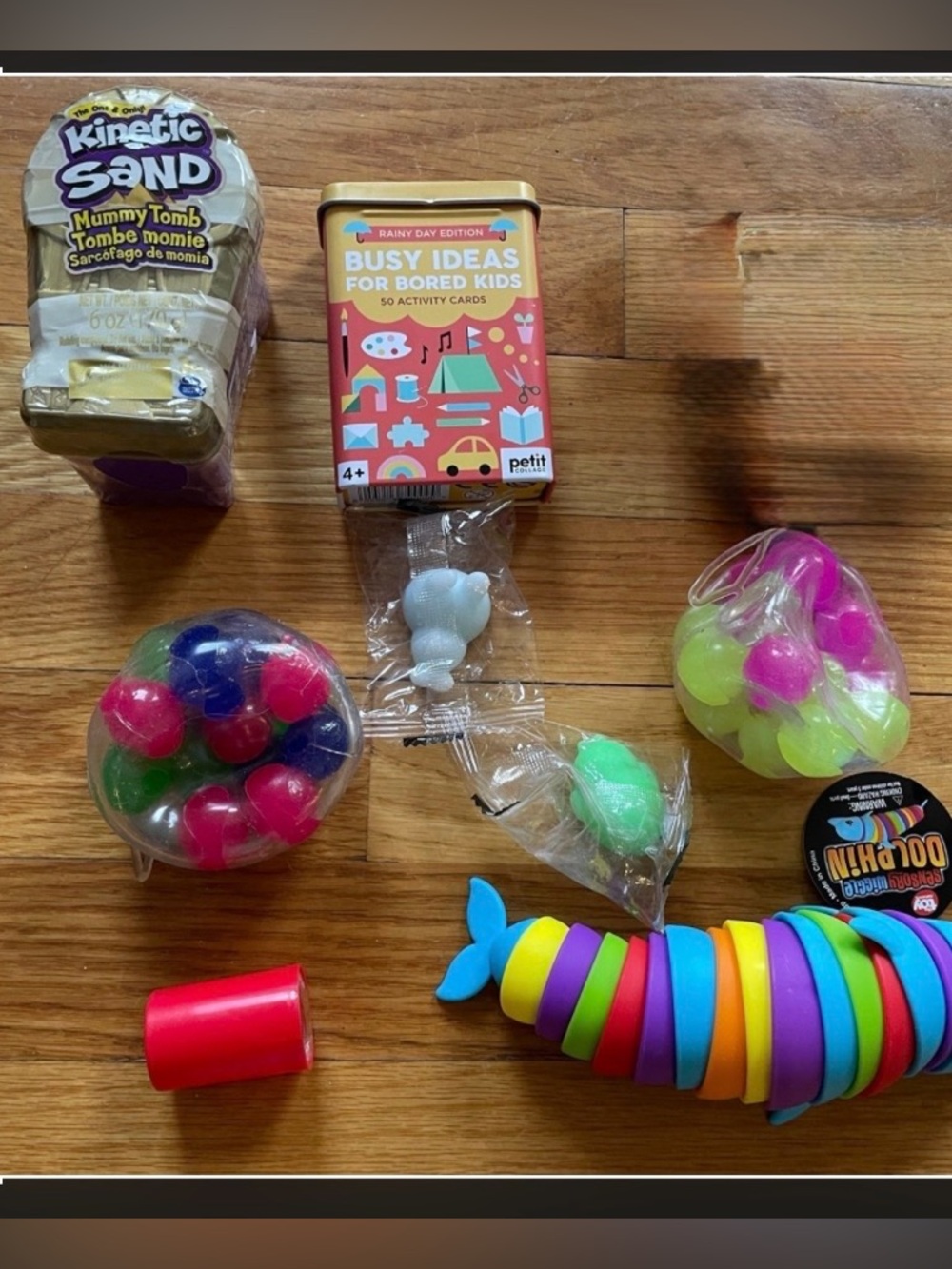 Kids Sensory Toy Bundle Fidget Toys, Kinetic, Busy Cards -Teacher Homeschool